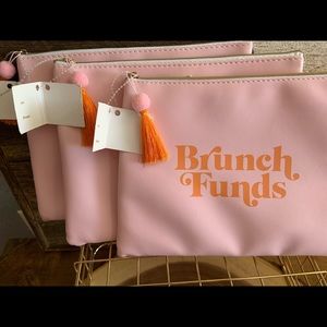 Brunch fund zipper pouch! Set of 3 🌸🌸🌸